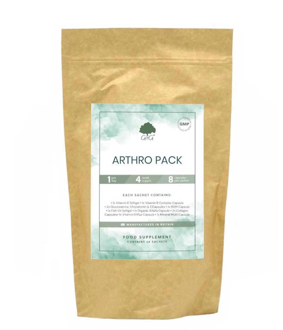 ARTHO PACK - 28 DAGES TILSKUDSPAKKE TIL LED OG KNOGLER