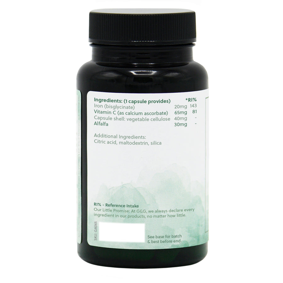 JÄRN 20MG - 60 VEGANSKAPSLAR