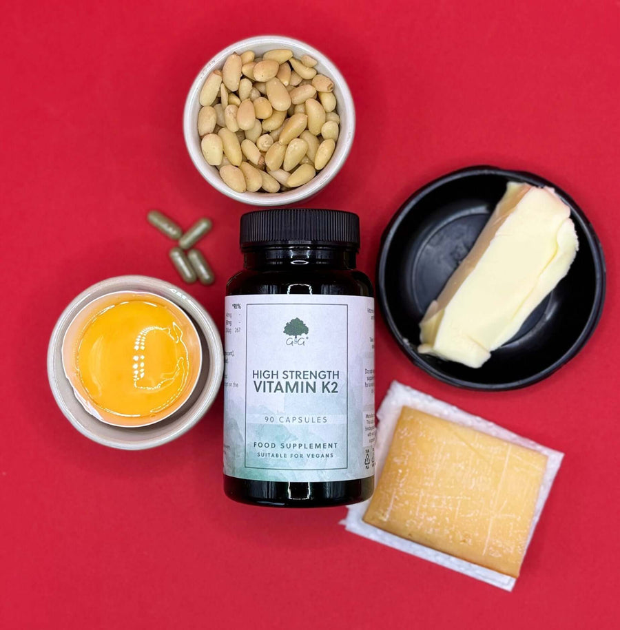 HÖGKONCENTRERAT VITAMIN K2 - 90 VEGANSKA KAPSLAR