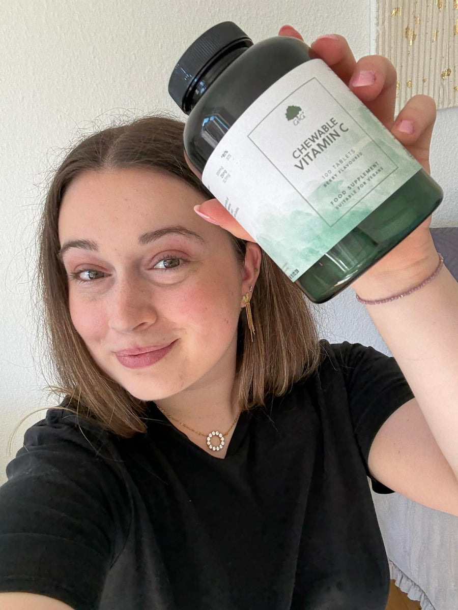 Cecilie vælger C-vitamin som tyggetablet i hverdagen