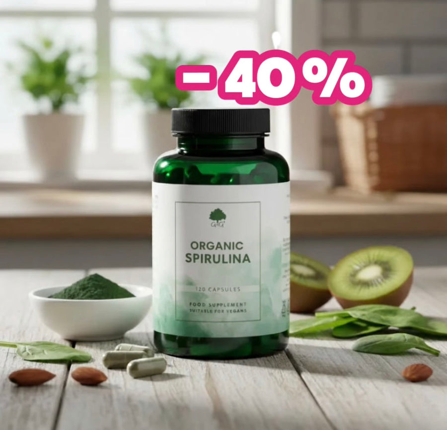 ØKOLOGISK SPIRULINA 500MG - 120 KAPSLER