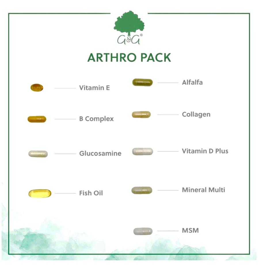 ARTHO PACK - 28 DAGES TILSKUDSPAKKE TIL LED OG KNOGLER