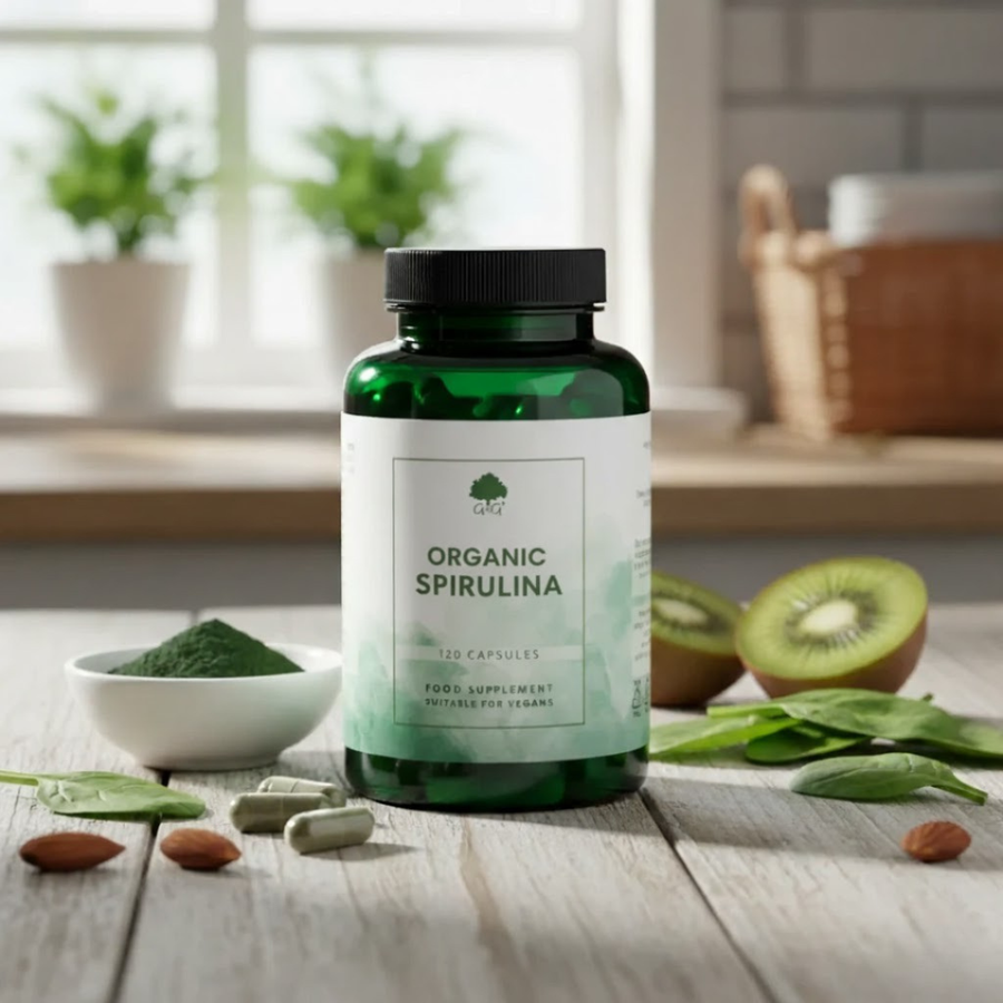ORGANIC SPIRULINA 500MG - 120 CAPSULES